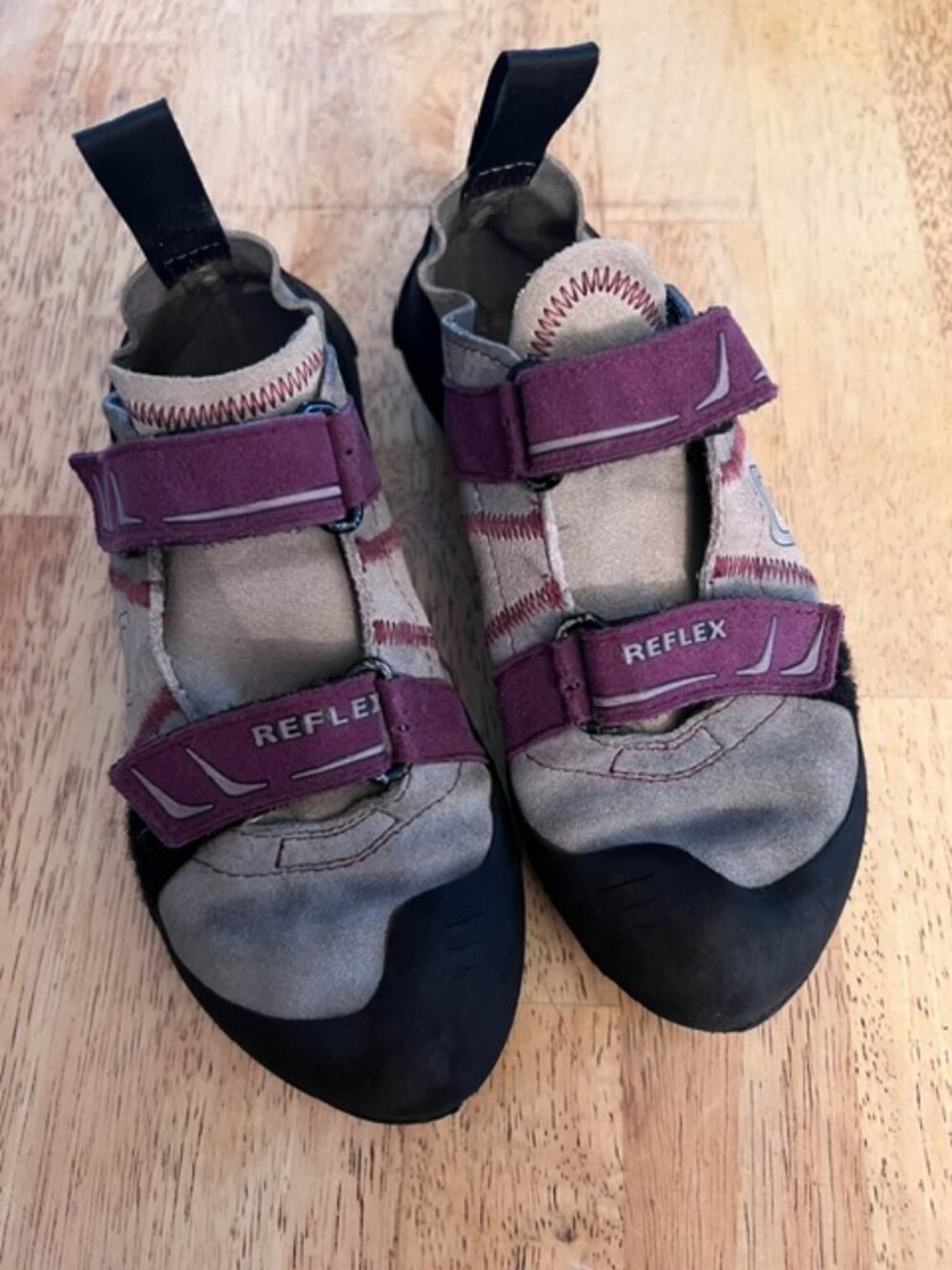 SCARPA REFLEX Climbing Shoes Youth Size 3? gray and purple